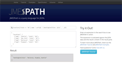 Desktop Screenshot of jmespath.org