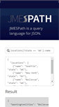 Mobile Screenshot of jmespath.org