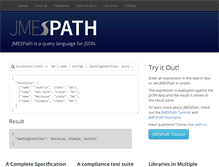 Tablet Screenshot of jmespath.org